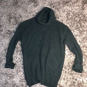 Emerald Green Turtleneck Sweater